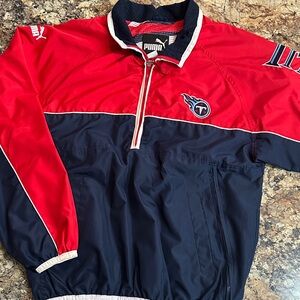 Puma Men's Red and Navy Windbreaker